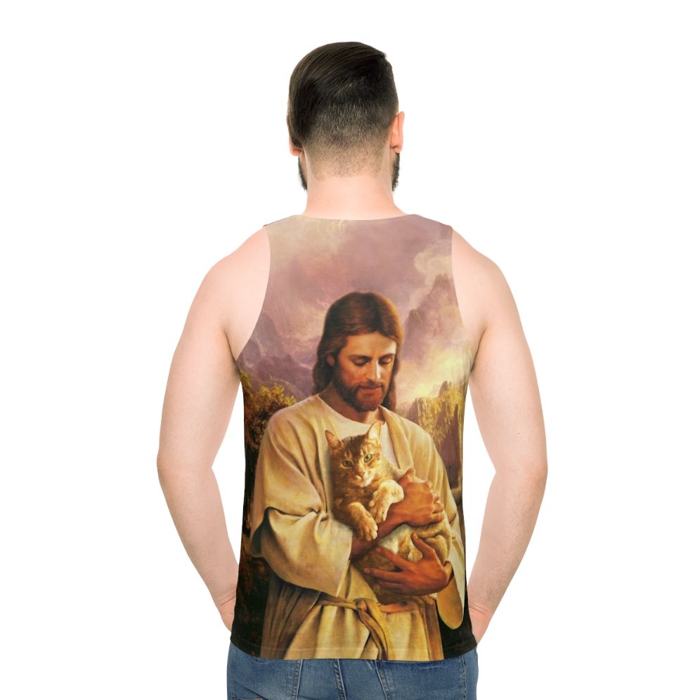 Hilarious Christian Cat Unisex Tank Top