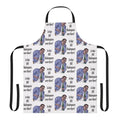 "Matt Foley Inspired Kitchen Apron with Humorous Design"