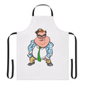 Funny Matt Foley motivational speaker caricature design printed on a durable apron