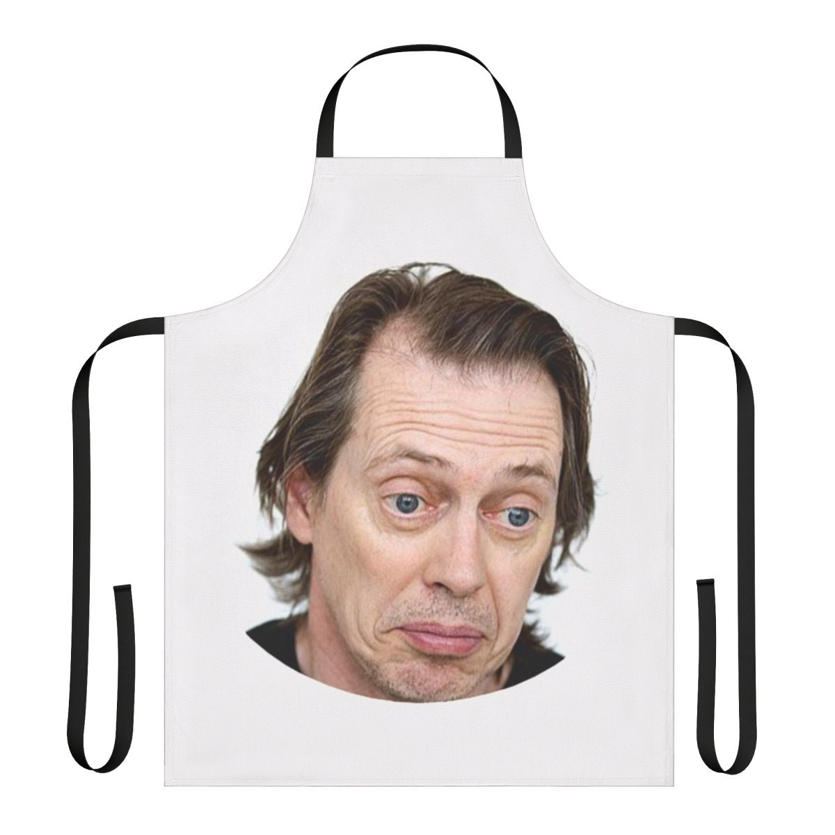 Funny Steve Buscemi meme printed on a high-quality apron for the kitchen