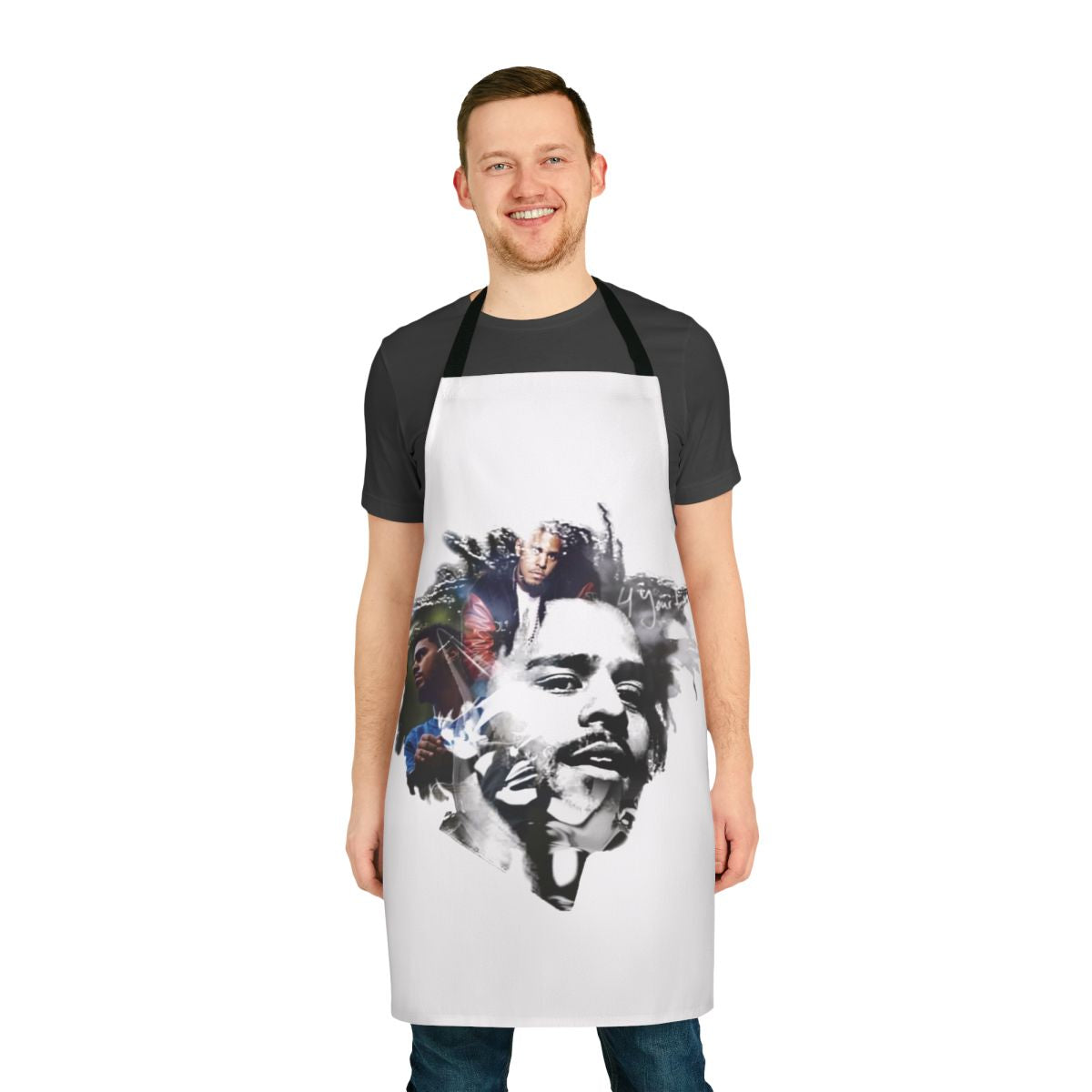 Hip-Hop Inspired Apron with Rapper Design
