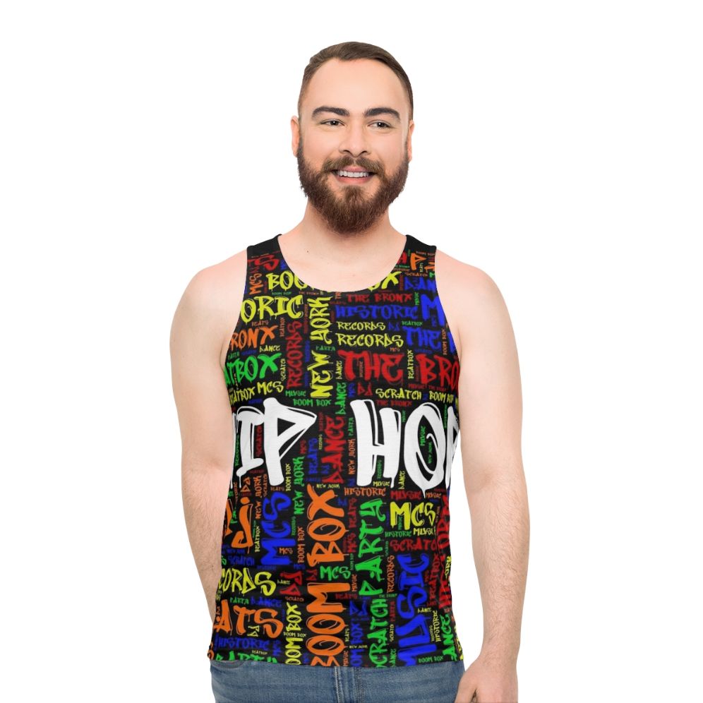 Hip hop music 50th anniversary unisex tank top