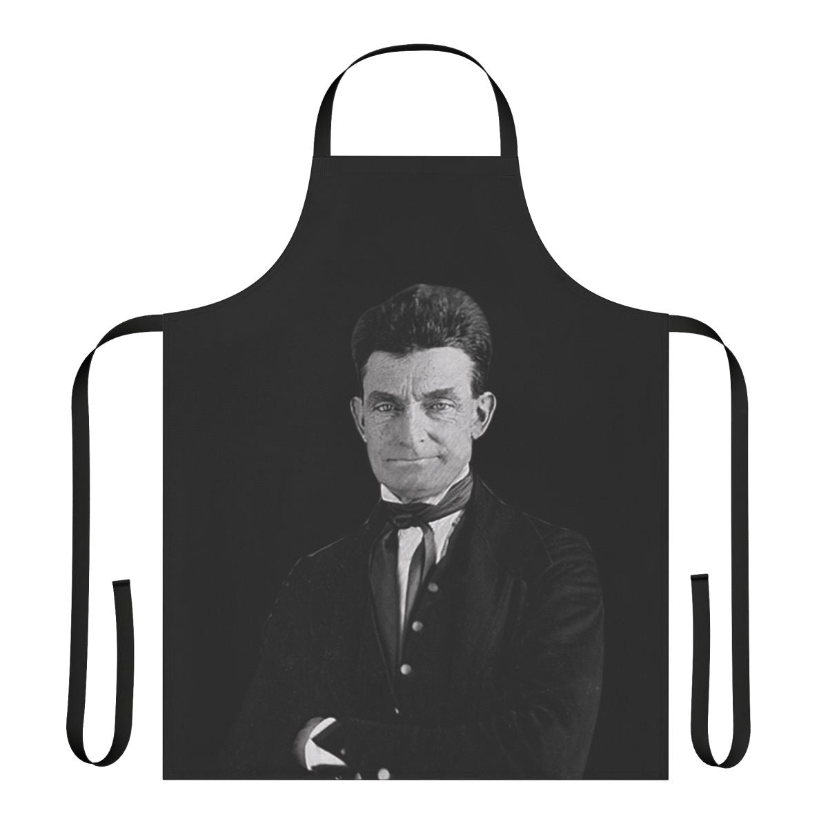 Apron featuring a portrait of John Brown, the famous American abolitionist