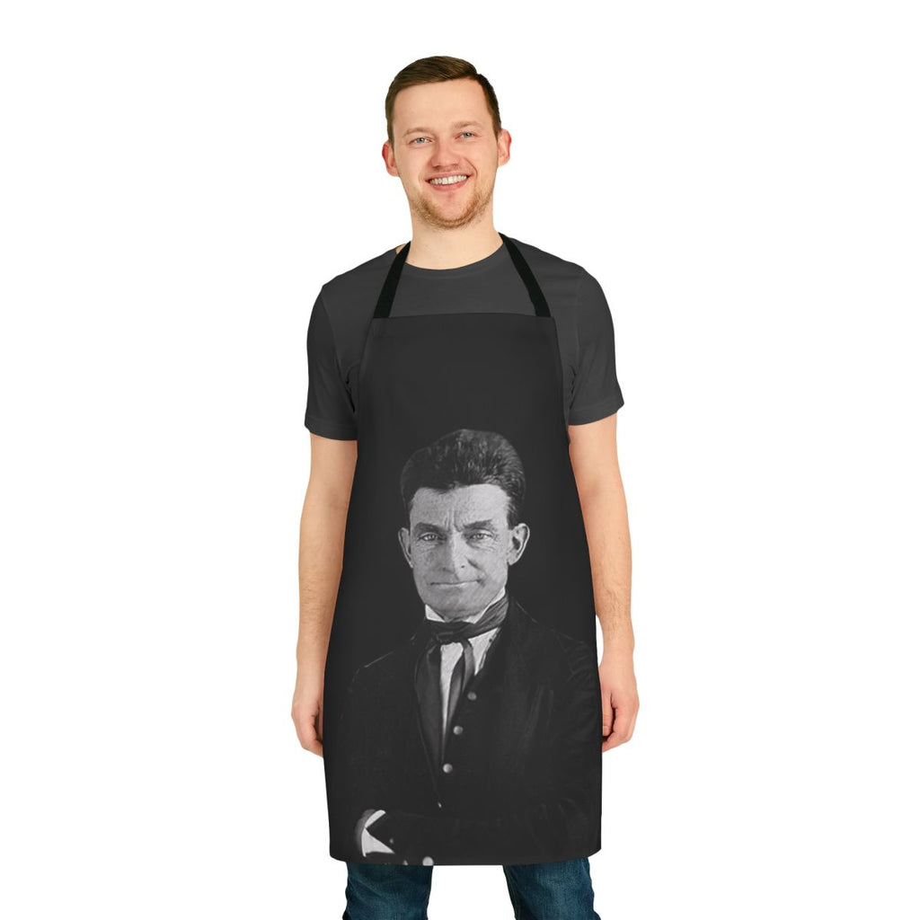 Apron featuring a portrait of John Brown, the famous American abolitionist