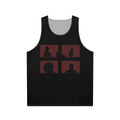 Hitchcock Unisex Tank Top with Alfred Hitchcock Thriller Artwork