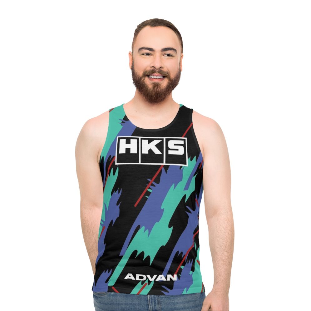 HKS Super Oil Retro Livery Unisex Tank Top