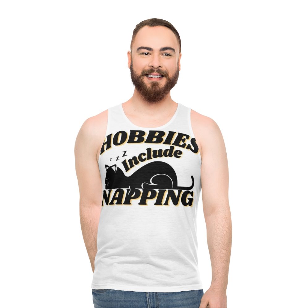 Hobbies Include Napping Funny Graphic Tank Top