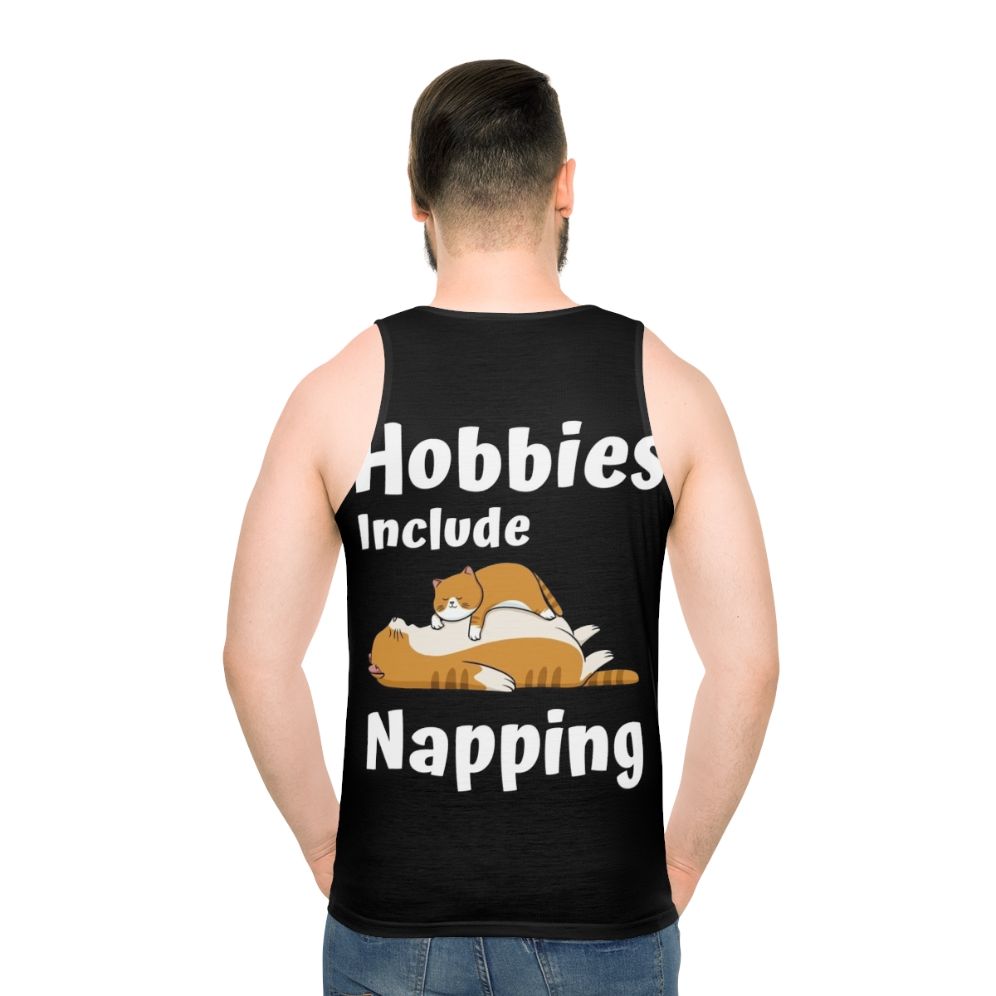 Unisex Tank Top with 'Hobbies Include Napping' Design