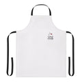 Personalized hobby apron featuring a design of dogs and wine glasses