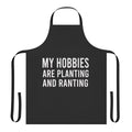 Planting and ranting hobby apron