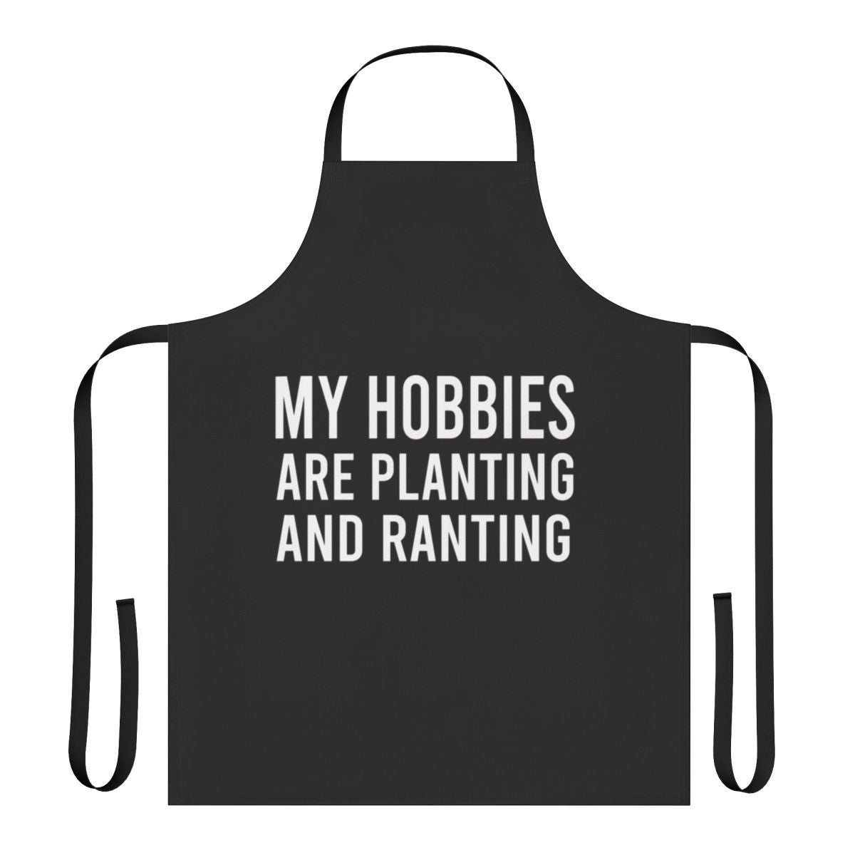 Planting and ranting hobby apron