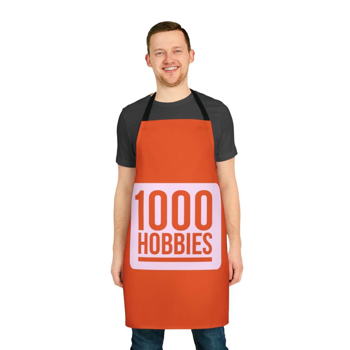 Hobby Podcast Merchandise Apron featuring 1000 Hobbies design