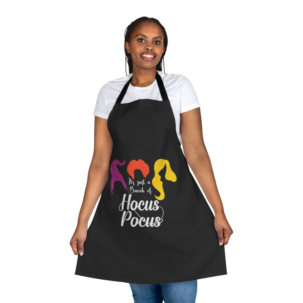 Hocus Pocus-themed apron with a spooky and witchy design for Halloween and fall cooking or baking
