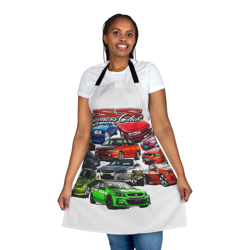 Holden Commodore themed apron for automotive enthusiasts