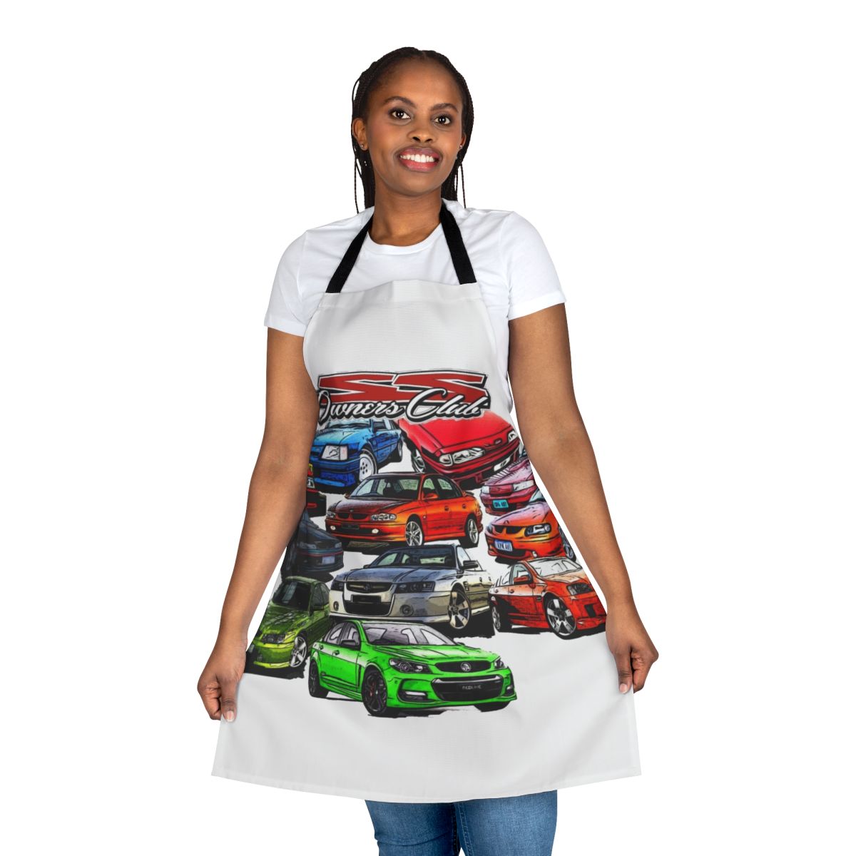 Holden Commodore themed apron for automotive enthusiasts