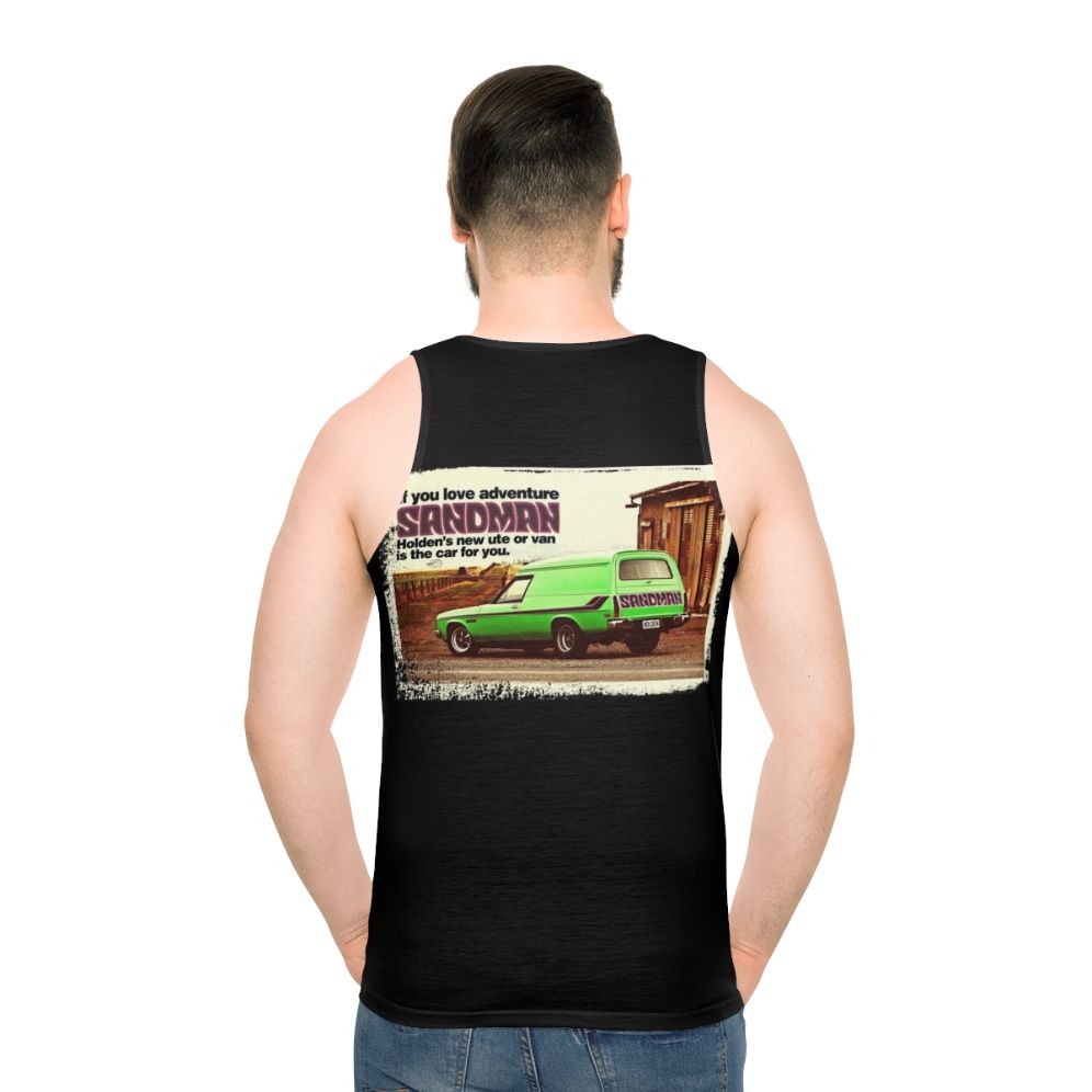 Unisex tank top with Holden Sandman panel van vintage design