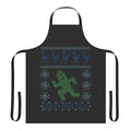 A festive apron featuring a Christmas cactus design, perfect for the fantasy fan during the holiday season.