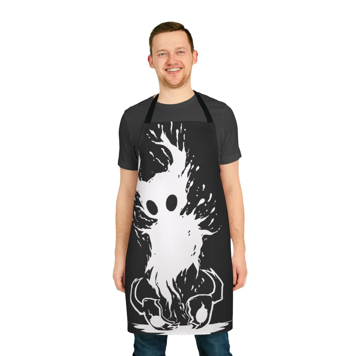 Hollow-inspired adventure apron with fantasy knight design