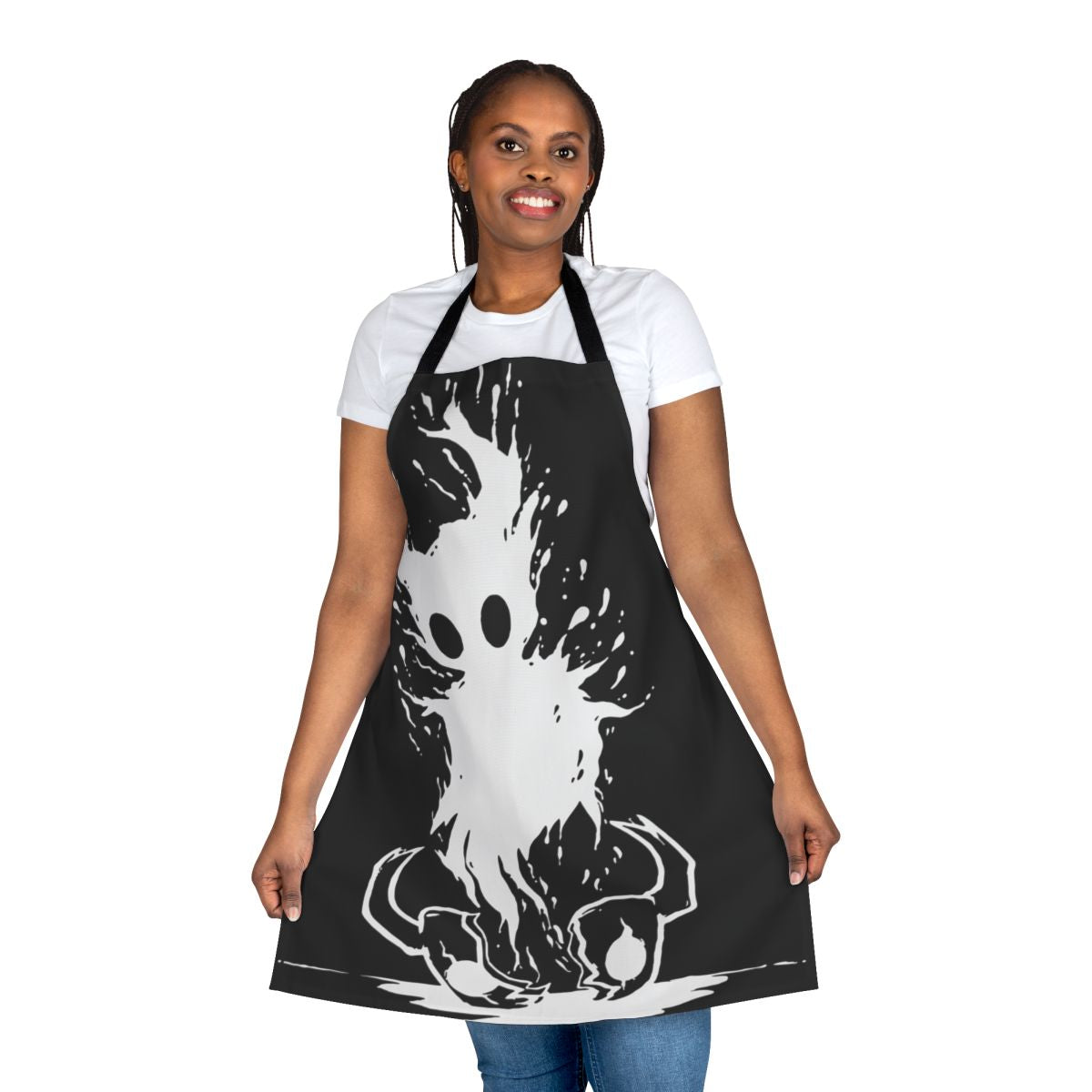 Hollow-inspired adventure apron with fantasy knight design