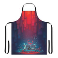 Hollow Knight themed apron with silhouetted knight against a dark background