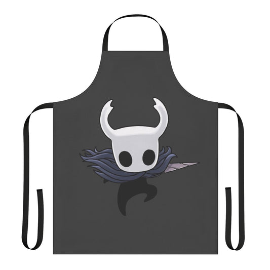 Hollow Knight themed black apron with game-inspired design