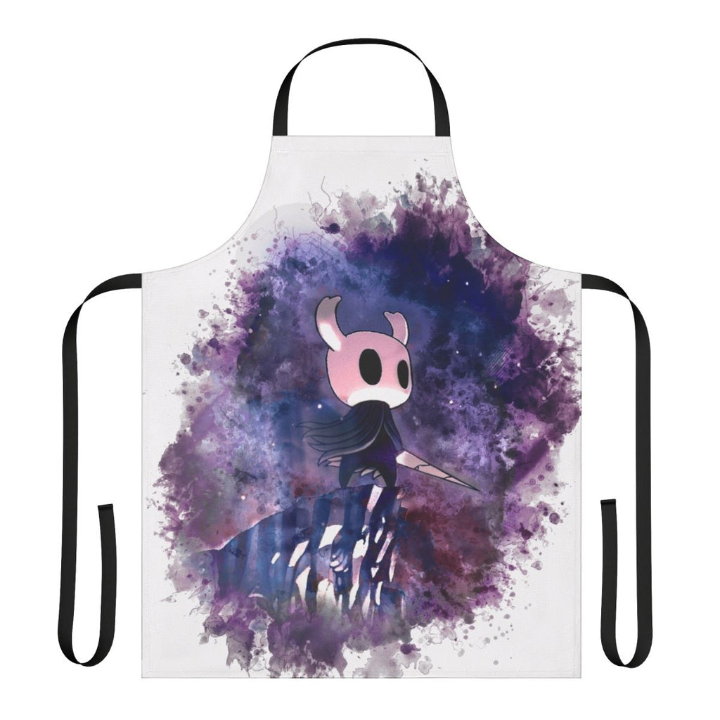 Hollow Knight fan art inspired apron with the knight protagonist character