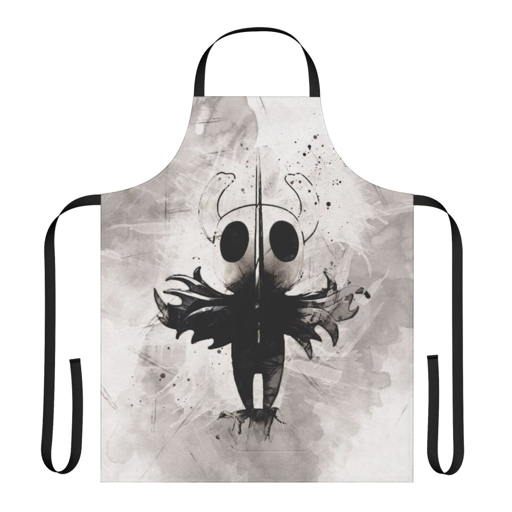 Hollow Knight inspired painting apron featuring watercolor-style artwork