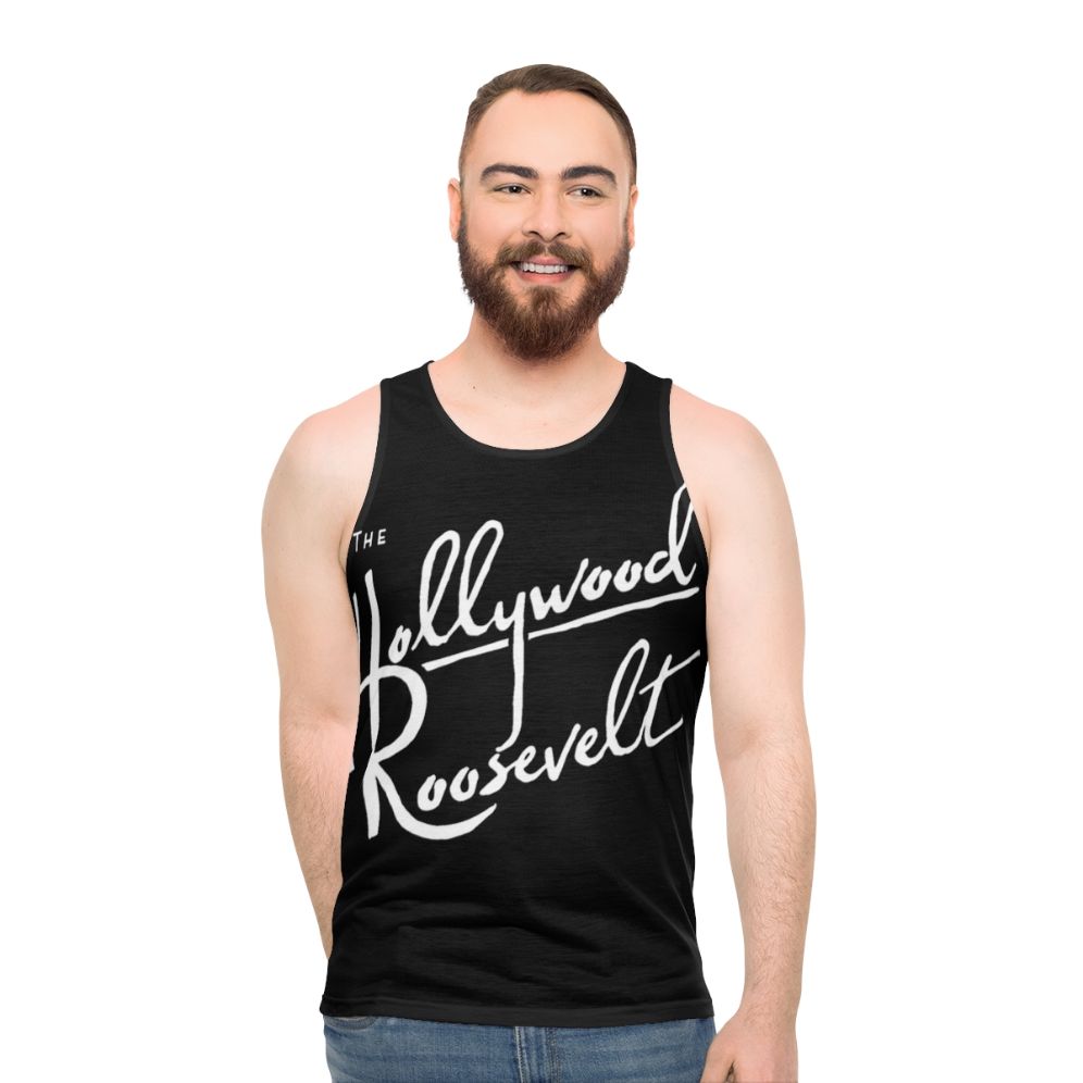 Unisex tank top with Hollywood design