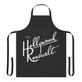 A high-quality t-shirt apron featuring the iconic Hollywood Roosevelt design