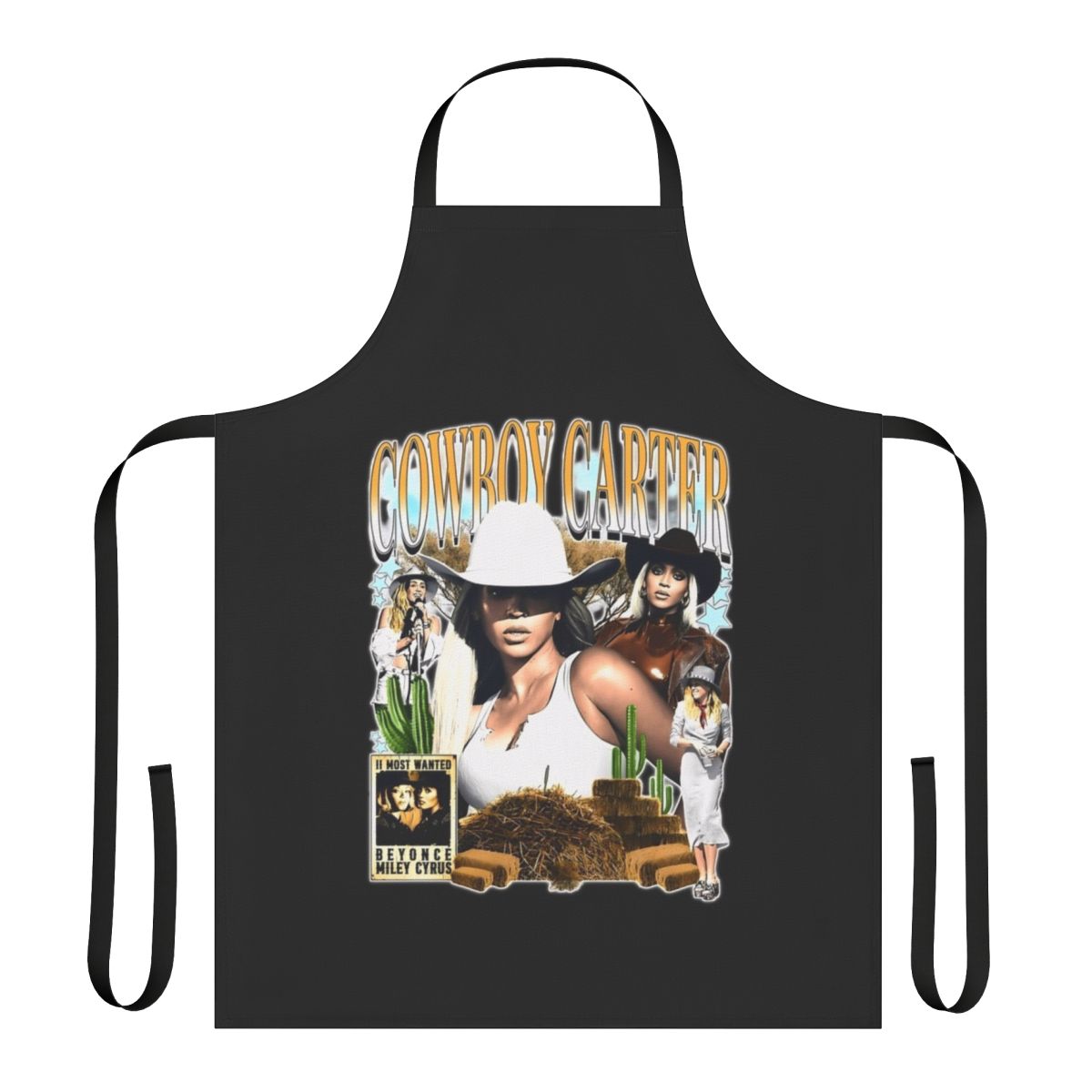 "Beyoncé-inspired apron with Renaissance-themed design"