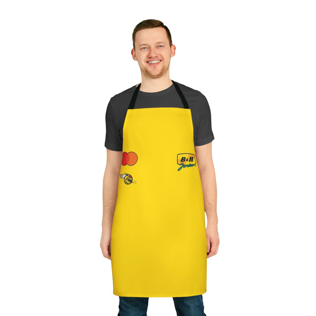 Apron featuring the iconic Jordan F1 team colors and branding