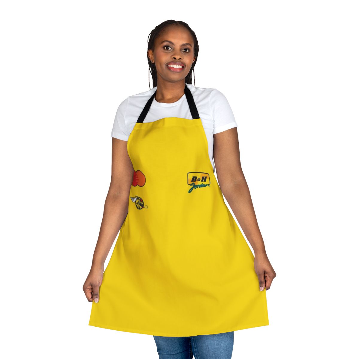 Apron featuring the iconic Jordan F1 team colors and branding