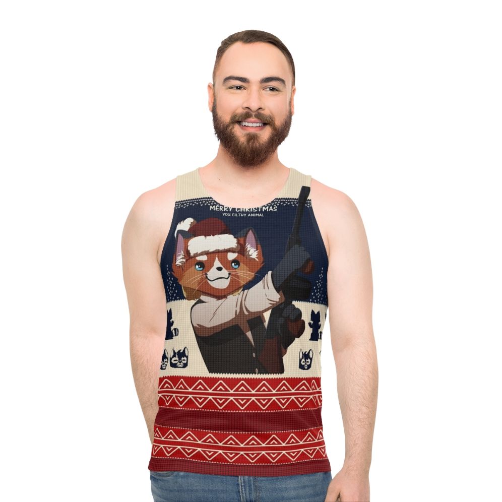 Home Alone inspired Christmas unisex tank top