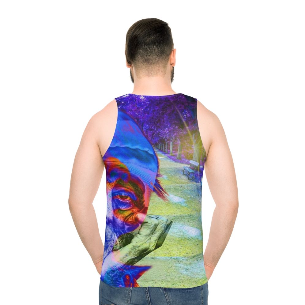 Unisex tank top supporting homelessness causes