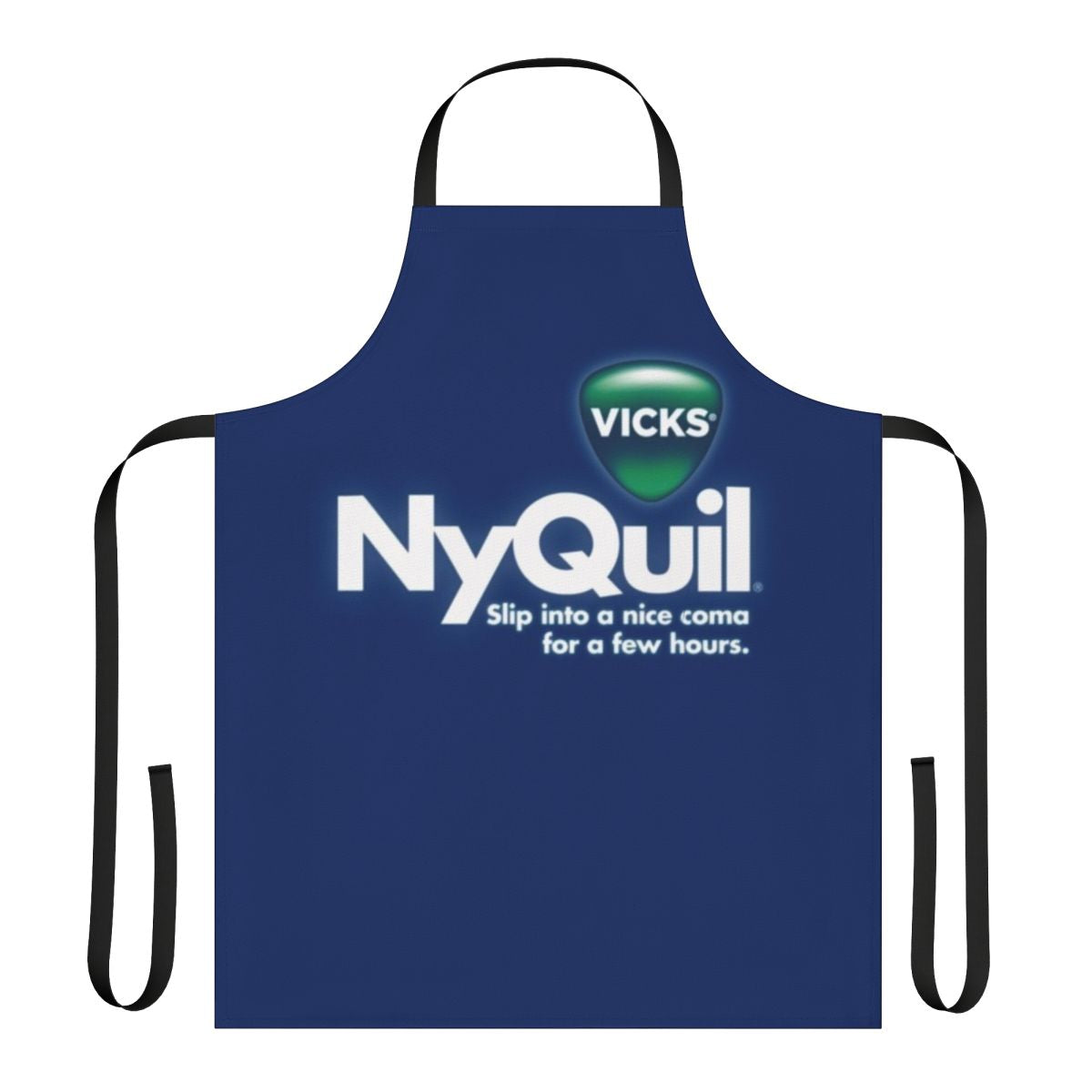 Nyquil parody apron with "Honest" branding