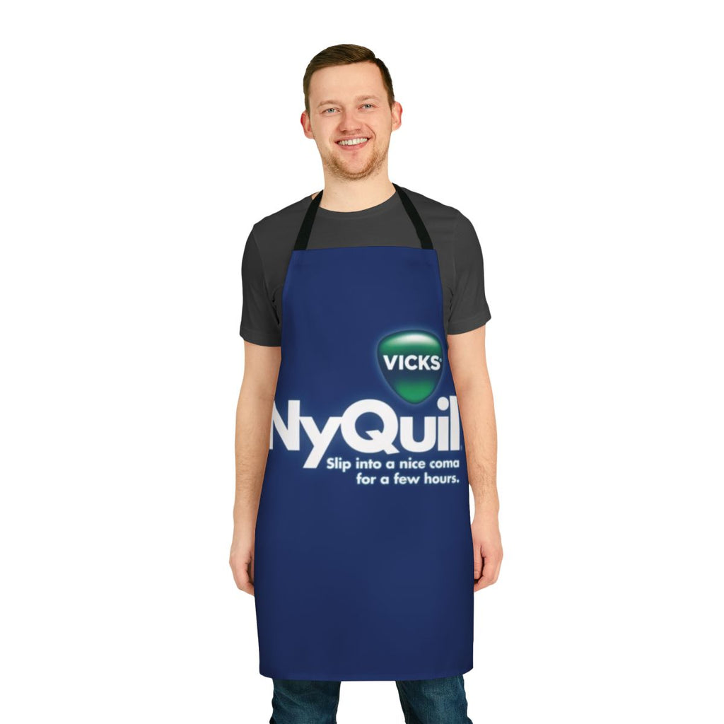 Nyquil parody apron with "Honest" branding