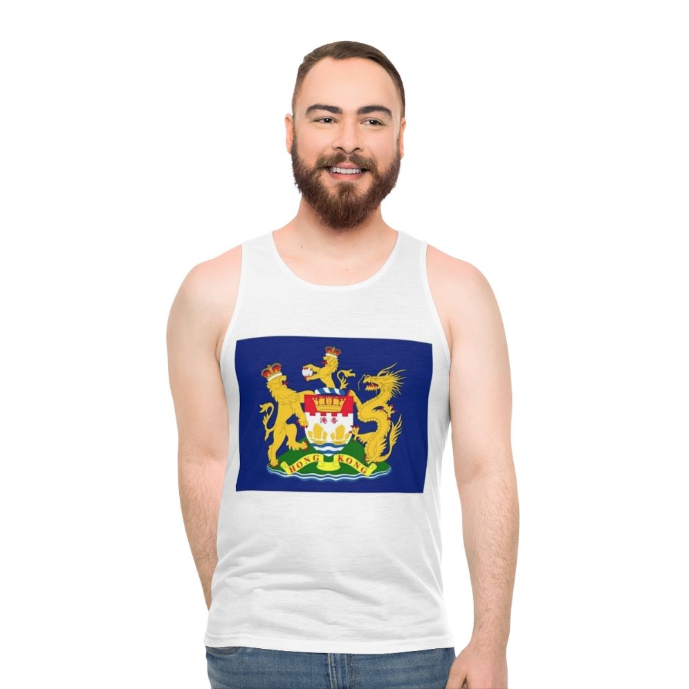Hong Kong Autonomy Movement Flag on Unisex Tank Top