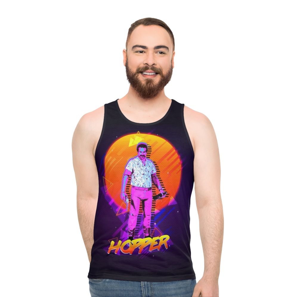 Hopper Inspired Stranger Things 80s Unisex Tank Top