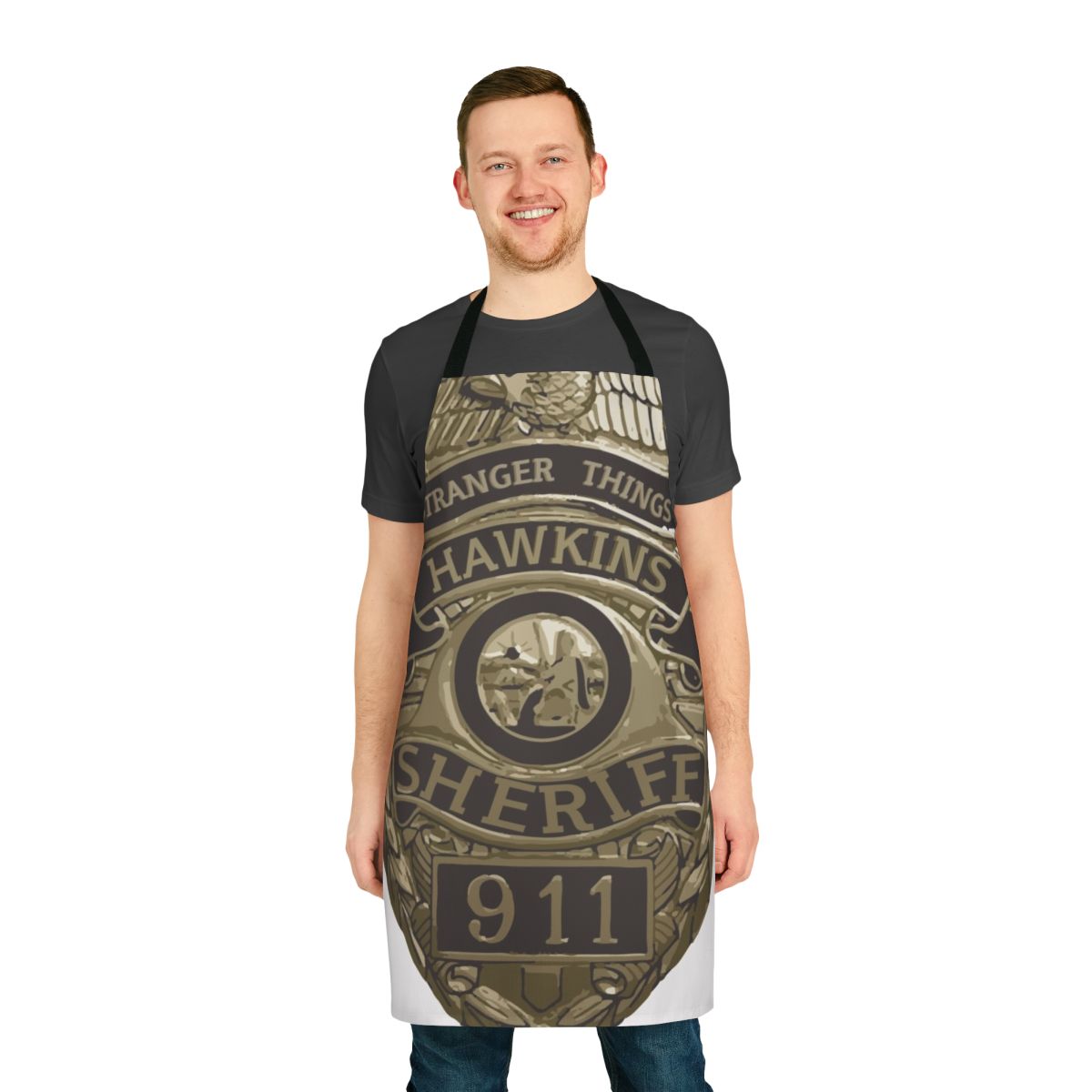 Hopping-Good Stranger Things-Inspired Apron with Hopper Design