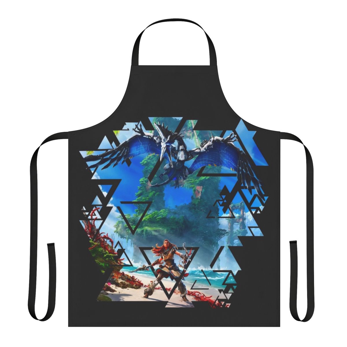Horizon Forbidden West-inspired apron with Aloy's design for PlayStation 5 gamers