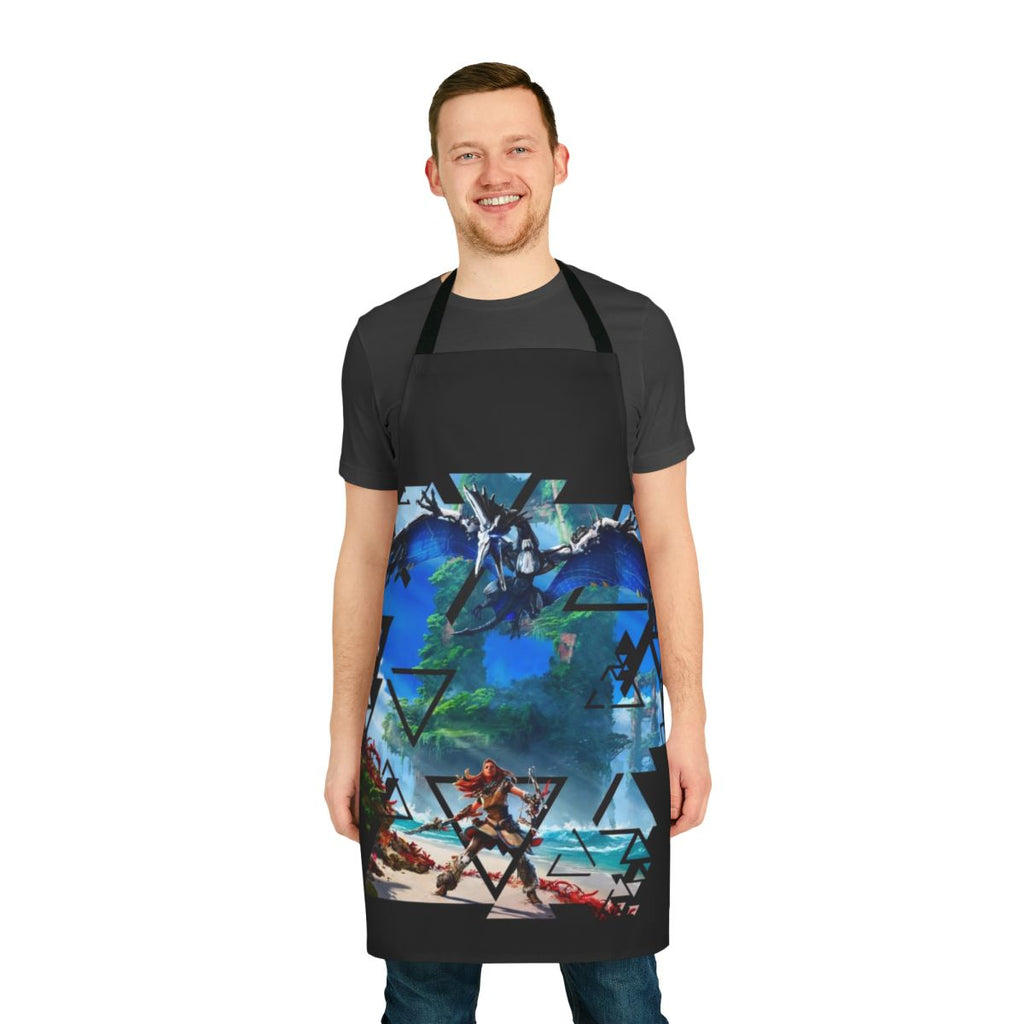 Horizon Forbidden West-inspired apron with Aloy's design for PlayStation 5 gamers