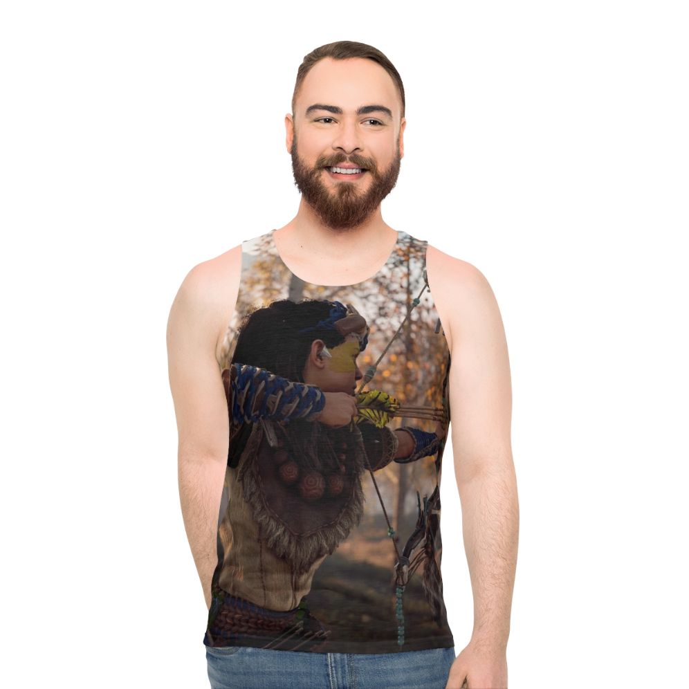 Horizon Zero Dawn Aloy Bow and Arrow Unisex Tank Top