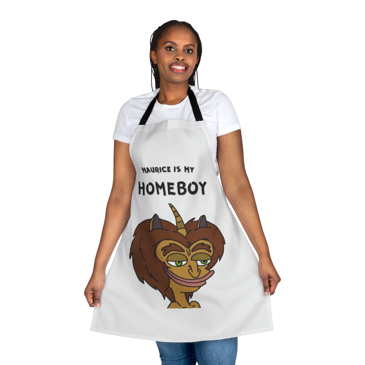 Apron featuring the Hormone Monster character from the Netflix series Big Mouth