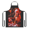 Horror-themed apron featuring the iconic Dr. Satan from 90s cult classic horror movies