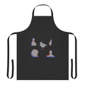 Crow-themed apron inspired by the iconic horror filmmaker Alfred Hitchcock