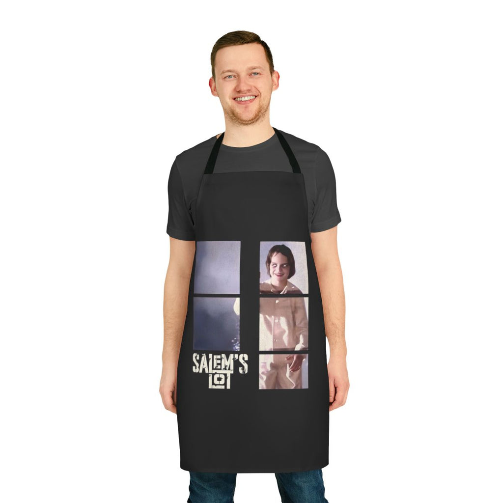 Horror movie inspired apron with the iconic window scene from Salem's Lot