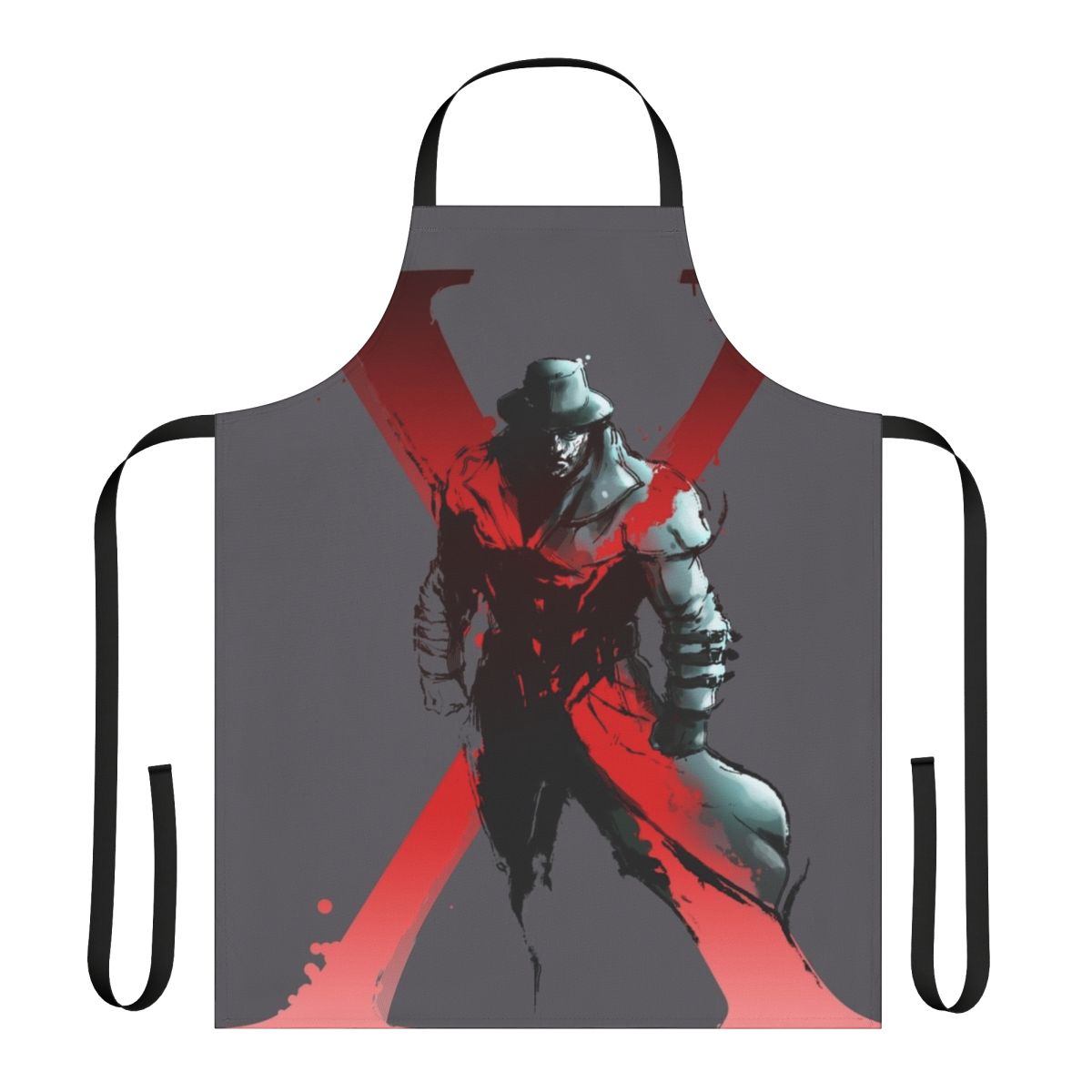 Resident Evil-inspired horror apron with Umbrella Corporation and T-Virus logos