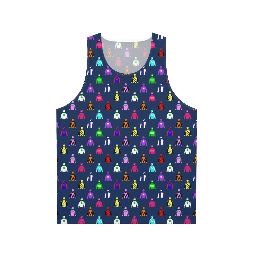 Unisex horse racing jockey silks tank top