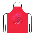 Hot pink apron with skull design inspired by EXID K-pop girl group