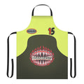 Hot Wheels-themed apron with Banjee Castillo World Race outfit design
